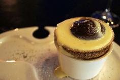 Chocolate soufflé, chocolate mousse, crème anglaise at Vue de Monde in Melbourne, Australia. #dessert #wishlist