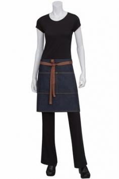 ChefsEmporium.net | Memphis Indigo Blue Denim Half Bistro Apron