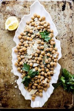 Parmesan Herb Backed Chickpeas
