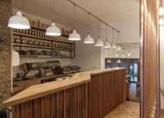 London cafe references city's industrial past by TwistInArchitecture