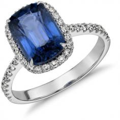 Wedding Wednesday: Blue Sapphire Engagement Rings