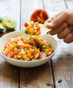 Honey-Lime Peach Salsa