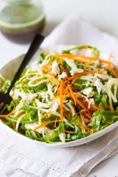 CHICKEN SLAW WITH SPICY CILANTRO DRESSING