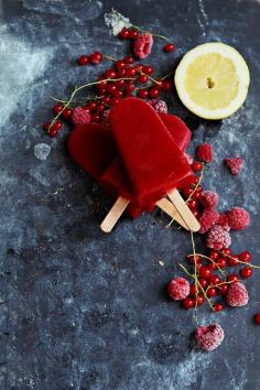 Red Currant & Raspberry Popsicles