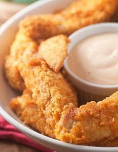 Oven Fried Spicy Ranch Chicken Strips