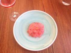 Sixpenny modern fine dining- in Stanmore.  Sixpenny's take on the classic strawberries and cream