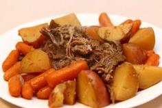 REVIEW: This is our new roast recipe- so much flavor! It was really good and I get a lot of compliments when I have made it. This is requested in my house almost weekly! Ill never cook it another way again!  1. If you wanted carrots and potatoes in your CrockPot, cut them to your liking and put in the bottom of your CrockPot. 2.Put Roast on top of vegatables. 3.Sprinkle all...