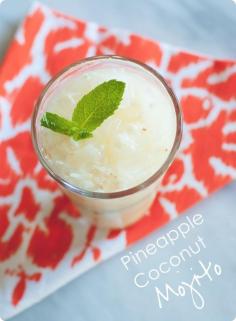 Pineapple Coconut Mojitos