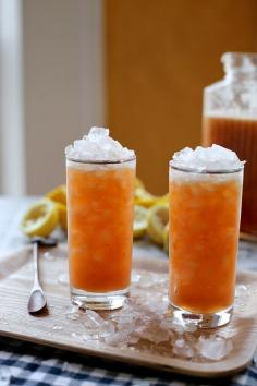 Peach and Cardamom Lemonade