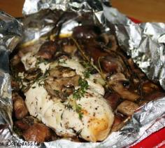 Chicken Breasts and Mushrooms in Foil Recipe