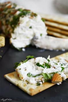 Toasted Almond + Basil Goat Cheese