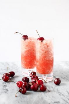 Cherry beer slushies