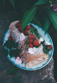 Call me cupcake: Strawberry cream roll and a blog anniversary