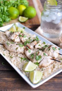 Coconut Lime Chicken With Cilantro Brown Rice