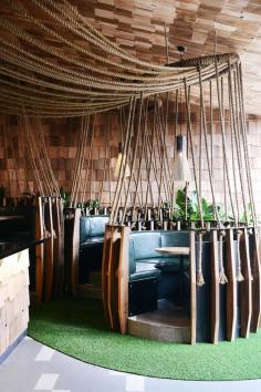 The Terminus Hotel — Abbotsford, Melbourne, textured rope installation