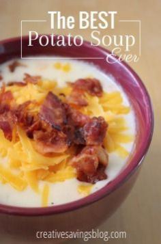 The Best Potato Soup Recipe Ever | Baked Potato Soup | Comfort Food