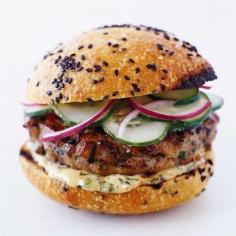 Tuna Burgers with Vidalia Onions and Chipotle Sauce Recipe - Levana Cooks