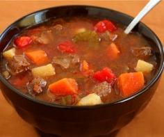 Slow Cooker Vegetable Beef Soup Recipe