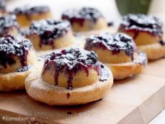 Upside down blueberry rolls