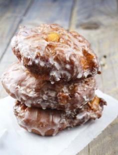 Maple Whiskey Peach Fritters