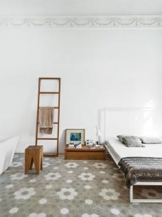 Unexpected Flooring: Tile in the Bedroom