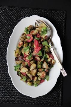 roasted brussels sprouts with grapefruit, cinnamon & star anise