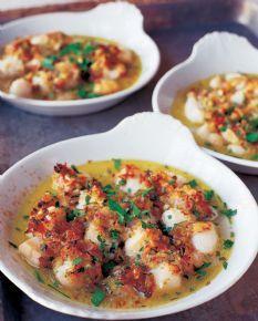 Bay Scallops Gratin...this is phenomenal every time!