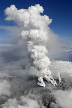 A Volcano Erupted @ Mt. Ontake, Japan on 27th September 2014.