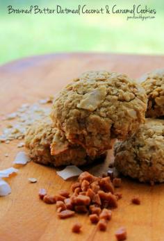 Jo and Sue: Browned Butter Oatmeal Coconut & Caramel Cookies