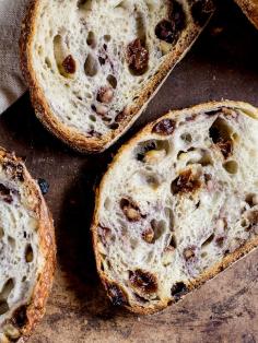 country sourdough with walnuts and raisins