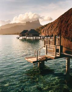 Life is delightfully sedate at the Hilton Moorea Lagoon Resort and Spa, on French Polynesia’s Moorea.