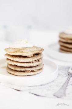 sweet lemon pancakes & galliano whipped cream