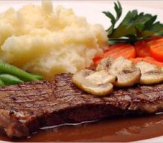 Grilled Steak with Mushrooms Recipe