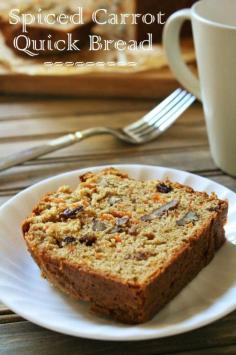 Spiced Carrot Quick Bread