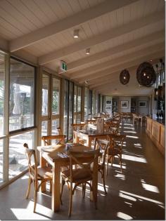 Dining room, Cellar door cafe, Yabby Lake wines, Mornington Peninsula, Victoria. Read more about our wine tasting trip on our blog ChopinandMysaucepan.