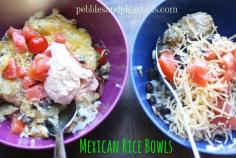 Mexican Rice Bowls.  Easy but delicious dinner idea.