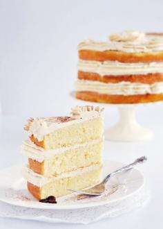 vanilla bean latte layer cake