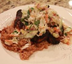 Jamaican Chicken Breasts with Rice and Beans Recipe