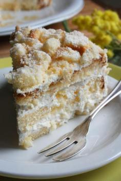Torta Mimosa traditional italian cake