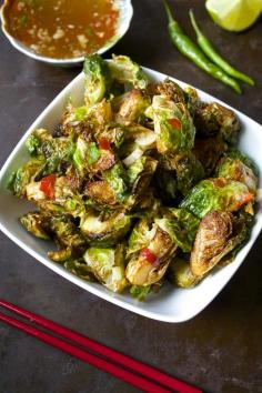 Crispy Thai Brussels Sprouts with Fish Sauce