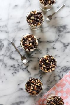 Espresso, Almond, and Ghirardelli Dark Chocolate Pudding Cups - Joy the Baker