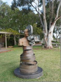 Sculpture on the grounds of Yabby Lake wines, Mornington Peninsula, Victoria. Read more about our wine tasting trip on our blog ChopinandMysaucepan.