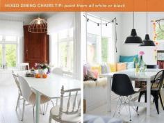 10 Style Tips for Pulling Off a Mix & Match Dining Set