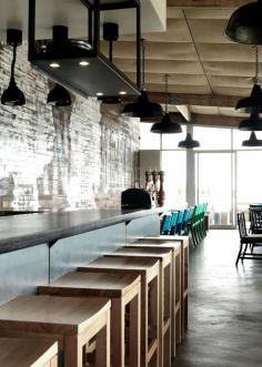 Bib & Tucker Brand Identity & Interior by End of Work is a restaurant and bar on Leighton Beach in Fremantle, Western Australian and is the latest venture by Olympic swimmer Eamon Sullivan.