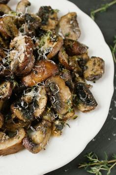 Baked Lemon and Thyme Mushrooms by simpleprovisions, via Flickr