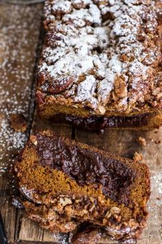 
                        
                            Molten Chocolate Pumpkin Streusel Bread
                        
                    