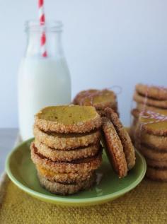 Pumpkin Coriander Shortbread Cookies