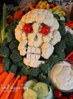
                        
                            Jo and Sue: Halloween Dinner 2014. Tons of Spooky food ideas! - Like this Cauliflower Skull Veggie Tray
                        
                    