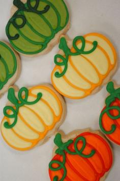 
                        
                            Hand Decorated Pumpkin Cookies
                        
                    