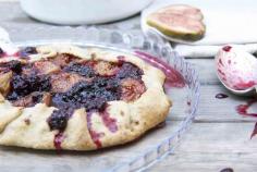fig and Black berry galette